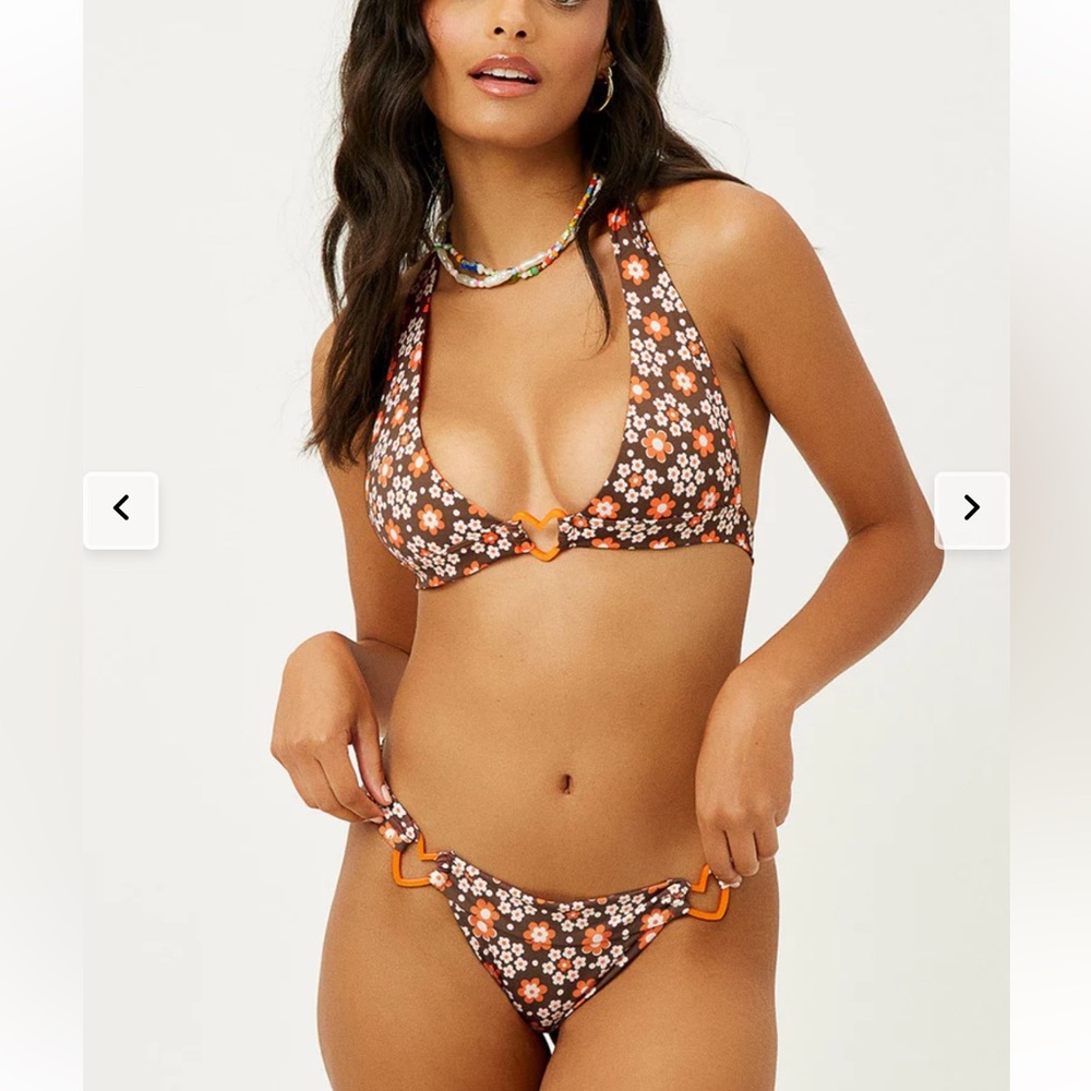 Frankie’s Eden Retro Flower Style bikini set